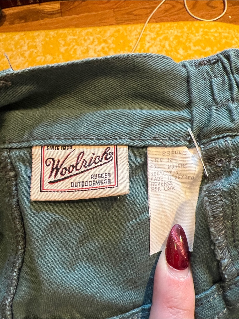 High-Waist Green Cotton Skirt - Picture 6 of 7